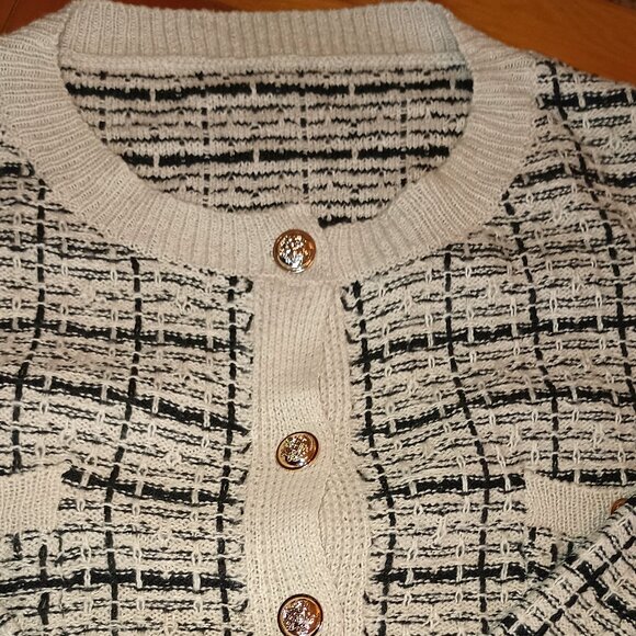 Shein Size 2X Tan and Black Cardigan (EUC) - Picture 1 of 10